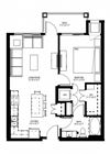 Millberry_1 Bedroom Floor Plan